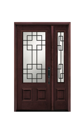 Door: BMD-770 (Mahogany) <br>Sidelite: BMSD-770 (Mahogany)