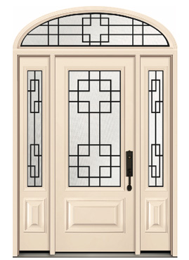 Door: EXD-770 (Executive) <br>Sidelites: EXSD-770 (Executive) <br>Transom: TEL-1070 (Direct Glaze)