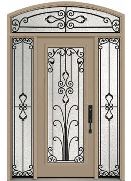 Door: A-865 (Classic) Sidelites: S-1065 (Direct Glaze) <br>Transom: TEC-1065 (Direct Glaze)