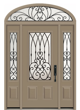 Door: D-790 (Classic) Sidelites: SD-790 (Classic) Transom: TEL-1090 (Direct Glaze)